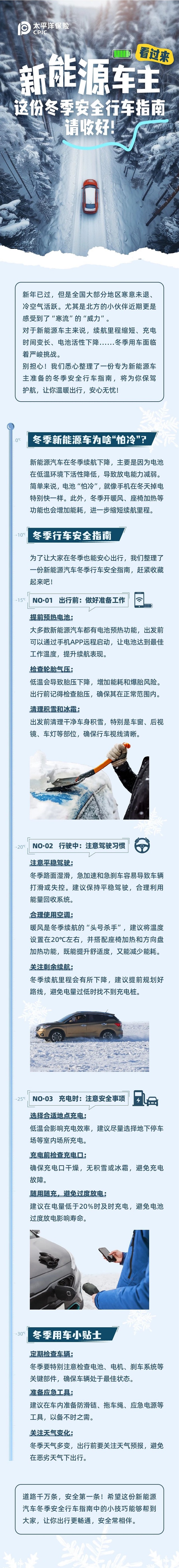 新能源車主看過來，這份冬季安全行車指南請收好！